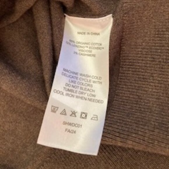 Lightweight Cotton Cashmere Crew Sweater-NWT - Picture 6 of 6